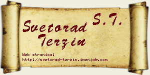 Svetorad Terzin vizit kartica